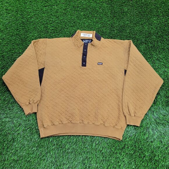 Vintage 90s MOD Sweater Large 21x24 Brown - Picture 1 of 13